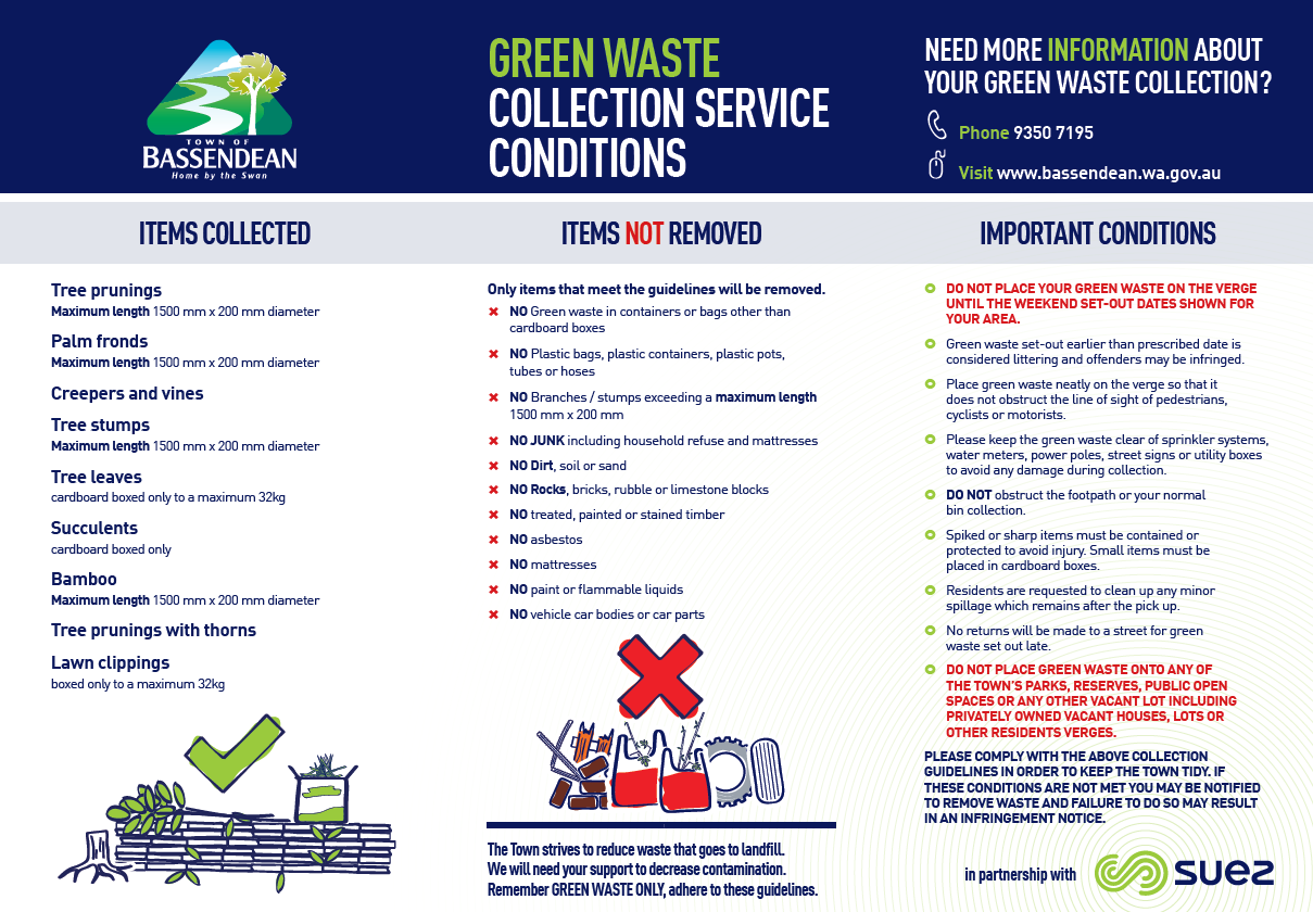 Green waste collection flyer 2019