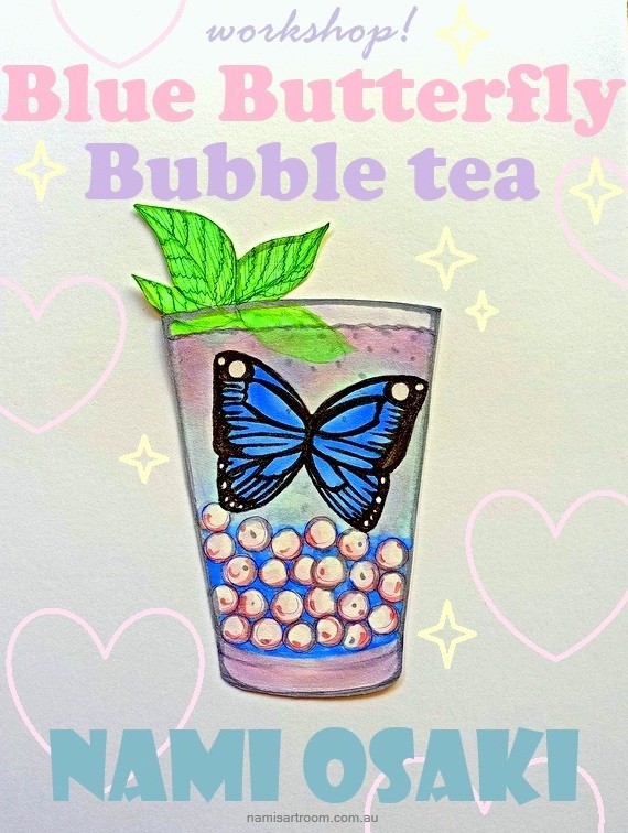 Blue Butterfly Bubble Tea Workshop with Nami Osaki
