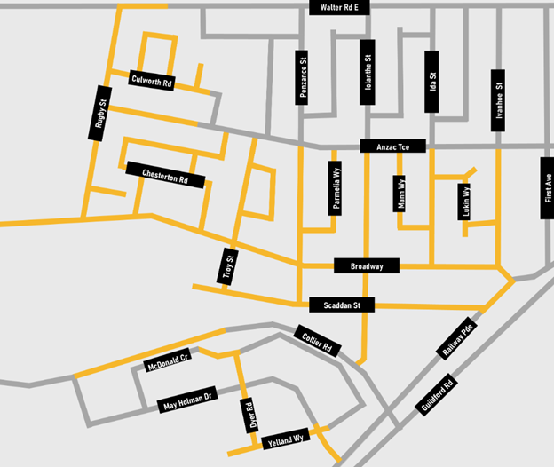 ATCO Gas works in Bassendean