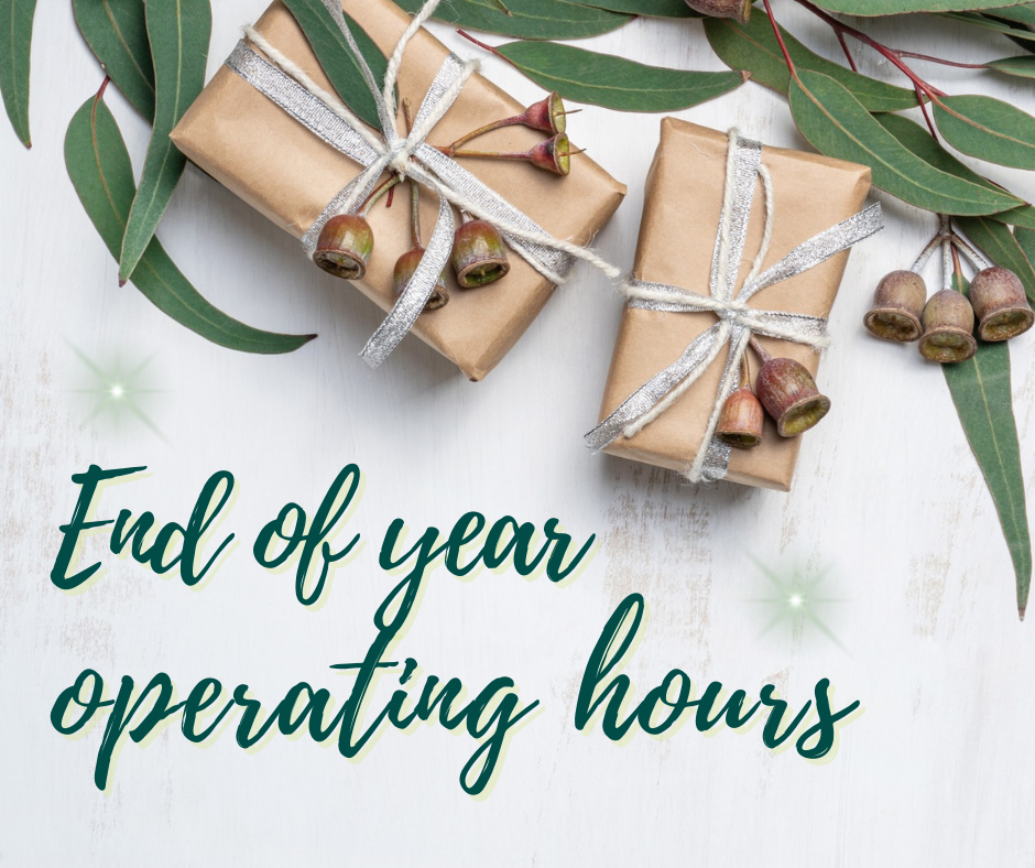 End of year operating hours for Town Services